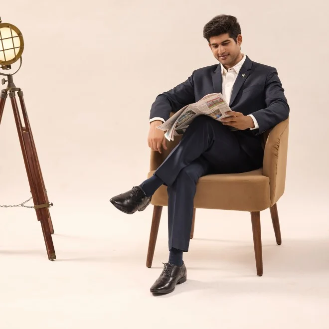 Men Black Formal Brogue