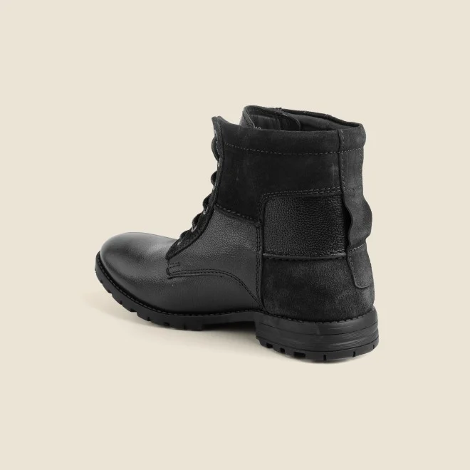 Men Black Casual Boots